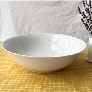 Bộ 2 Tô Sứ Loe Cạn Trắng Trơn Nhiều Size, Tô Đựng Canh, Tô Phở, Thức Ăn, Đồ Dùng Bàn Ăn