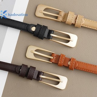 Kudosation Mới Thắt Lưng Nữ Tối Giản Hợp Thời Trang Thắt Lưng Mỏng Cao Cấp Thường Ngày Đa Năng Nút Thắt Lưng Váy Quần Jean Thắt Lưng Nữ
