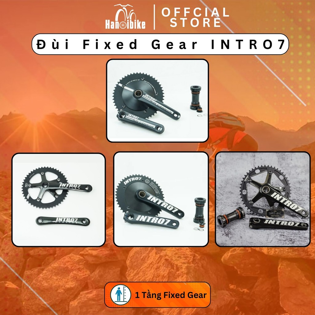 Đùi đĩa Fixed gear INTRO7 các mã trục cốt vuông, trục rỗng | Shopee ...