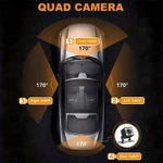 Dash Cam Cho Ô Tô WiFi Trước + Trái + Phải + Phía Sau 4 Ống Kính Máy Ảnh * 1080P DVR Xe Ô Tô Ghi Vòng — ảnh 3