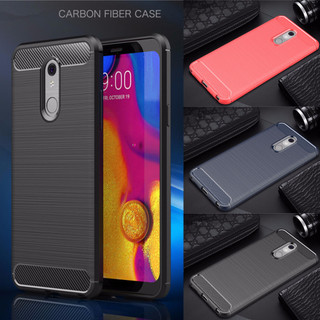 Mới LG Stylo 5 5x 5v 5 Plus Q Stylus Stylo 4 4 Plus Mềm Chống Sốc TPU Kết Cấu Sợi Carbon Bảo Vệ Hấp Thụ Sốc Vỏ Điện Thoại
