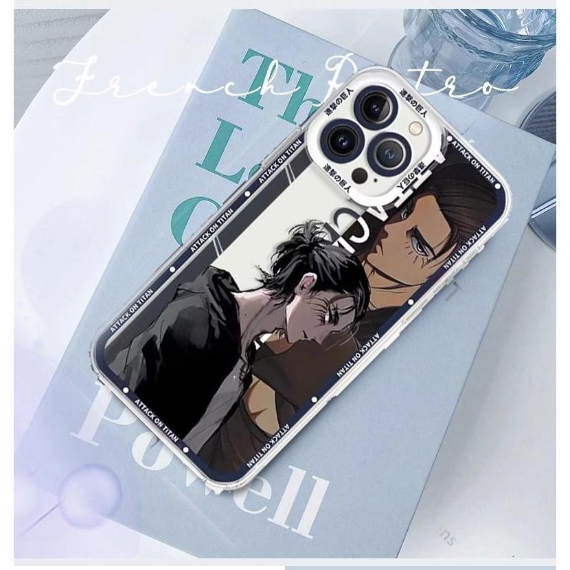 Ốp lưng Anime Attack On Titan Eren Levi cho OPPO A54 A16 A79 A35 A55 A93 A94 A74 Reno 5 6 Ốp lưng silicon mềm trong suốt