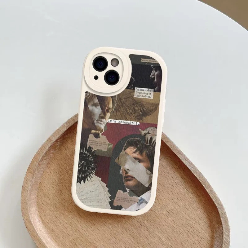 Ốp điện thoại TP-1 G-Graham H-Hannibal Mads Mikrokelsen Da cứng cho iPhone 16 17.35 14 13 12 Mini 11 14 Pro Max Xs X Xr 7 8