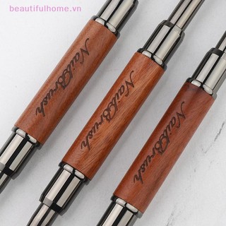 [Beautifulhome] Bút keo dán móng tay hai đầu bằng gỗ đàn hương UV Gel Brush Nail Art Painting Extension Gel Nail Line Brush Dụng cụ làm móng tay [làm đẹp]