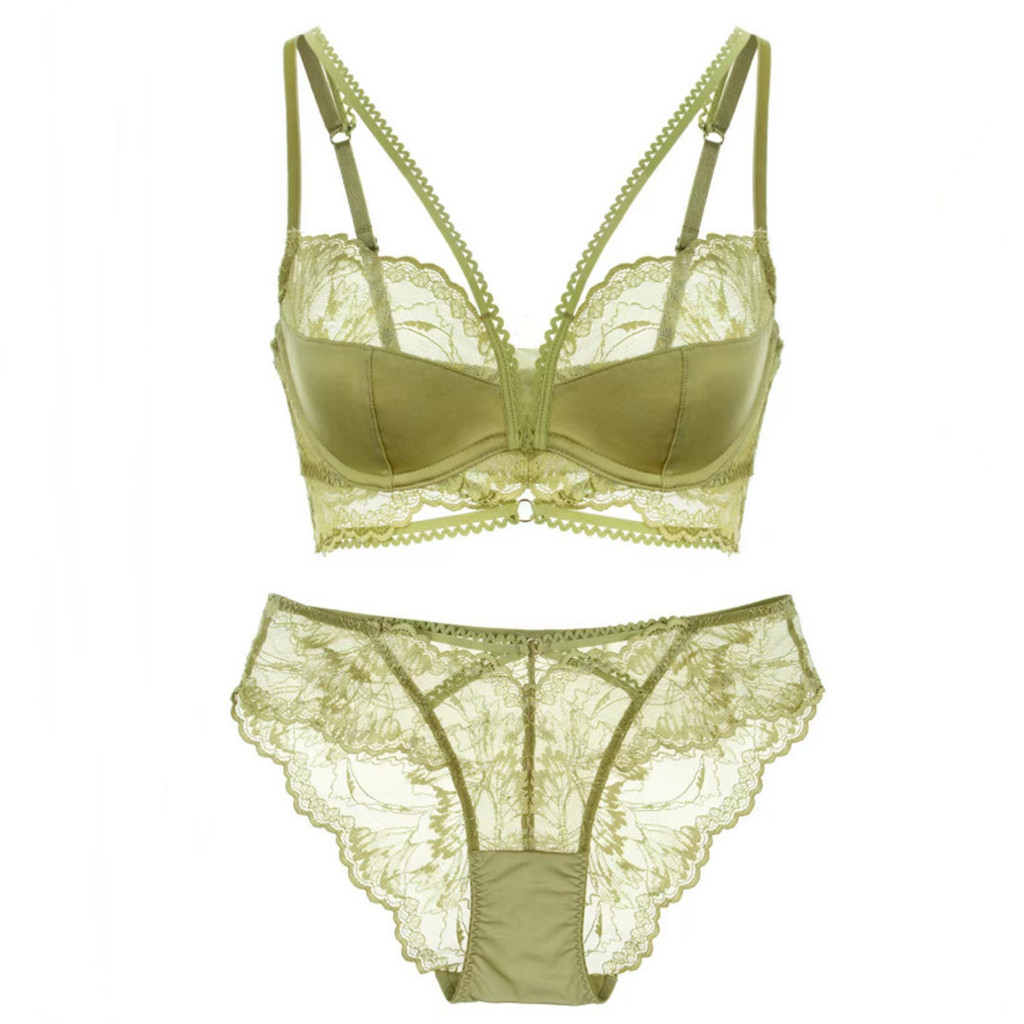 Ngực Lớn Nhìn Nhỏ Tập Hợp Siêu Mỏng Pure Desire Pháp Gợi Cảm Ren Bộ Áo Ngực Nữ