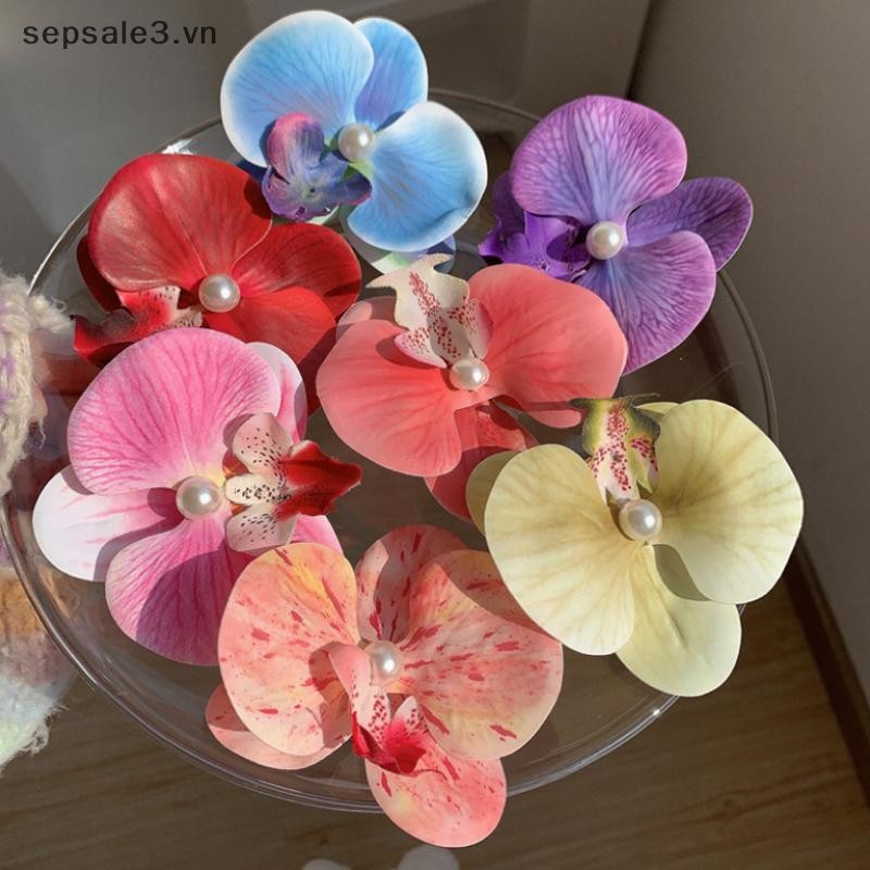 # VN # Phong Lan Ngọt Ngào Hàn Quốc Cho Nữ Kẹp Tóc Hoa Nhân Tạo Tóc Barrettes Kẹp Tiệc Cưới Mũ Phụ Kiện Quà Tặng.