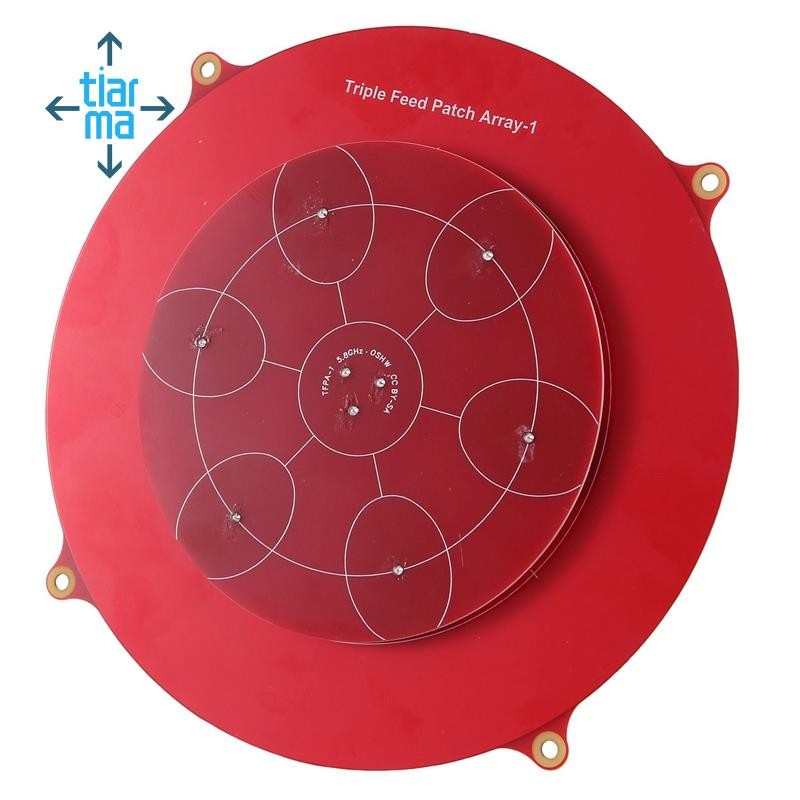 Ăng-ten vá ba cấp 150mm 5,8 GHz 14DBi Chùa Mảng cho máy bay không người lái RC