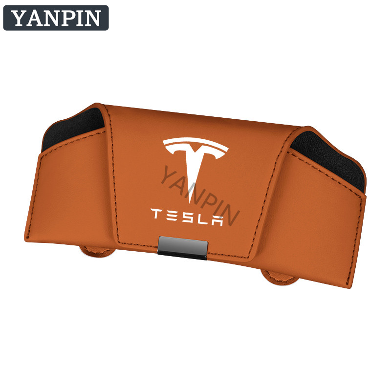 Kẹp kính râm da đa chức năng Tesla