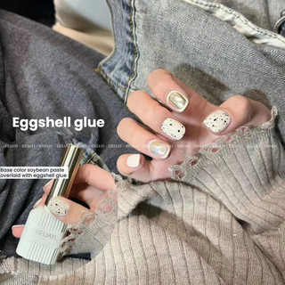 XEIJAYI Gel móng tay chất liệu vỏ trứng, màu trong suốt, không cần màu nền, keo trị liệu đen sequin, nghệ thuật làm móng cho tiệm làm móng