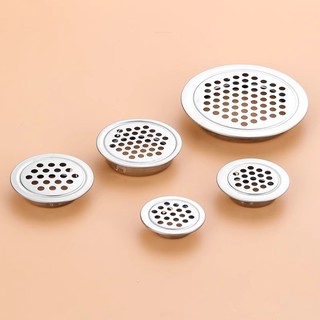 Tủ thông gió tròn hai lớp bằng thép không gỉ, lỗ thông gió cho đồ nội thất, trang trí cửa tủ, lưới thoát khí cho tủ giày