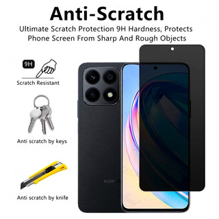 Full Cover Bảo Vệ Màn Hình Riêng Tư Cho Honor X9c X9a X9 X8c X8b X8a X8 X7c X7b X7a X7 X6b X6a X6 X5b X5 Smart Plus 5G 4G Chống Gián Điệp Chống Thấm Nước Trong Suốt Kính Cường Lực