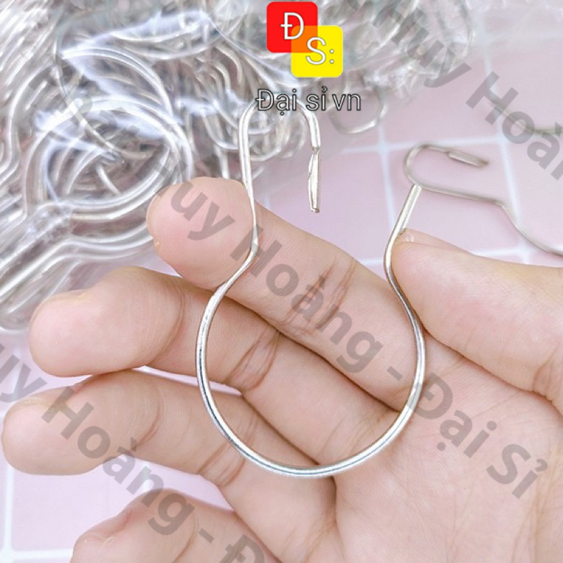 Combo 10 cái Móc treo rèm , vật dụng gia đình Inox - Mẫu Khoen bầu ...