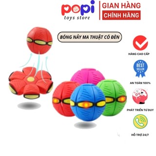 Bóng Đồ Chơi Ma Thuật Đèn LED Bóng Bật Nảy Lò Xò Có Đèn Nháy, Đồ Chơi Vận Động Giúp Phát Triển Thể Chất