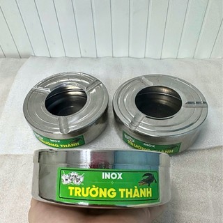 [Giá Xưởng] Combo 10 Gạt Tàn Inox Cỡ Lớn – Chống Gỉ, Dễ Vệ Sinh,  Phù Hợp Gia Đình Quán Ăn, Nhà Hàng