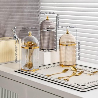 Giá đỡ thìa cà phê YSANH, Giá đỡ dao kéo gia dụng bằng nhựa, Nắp chống bụi Giá đỡ nĩa tráng miệng Sử dụng nhà bếp tại nhà