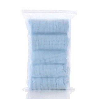 Set 5 khăn sữa nhăn 6 lớp màu pastel chất xô muslin mềm thấm hút tốt cho bé
