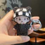 Móc khóa búp bê Monchhichi đính đá cho phụ nữ, đồ chơi nhồi bông dễ thương Hàn Quốc, móc khóa xe hơi, quà tặng