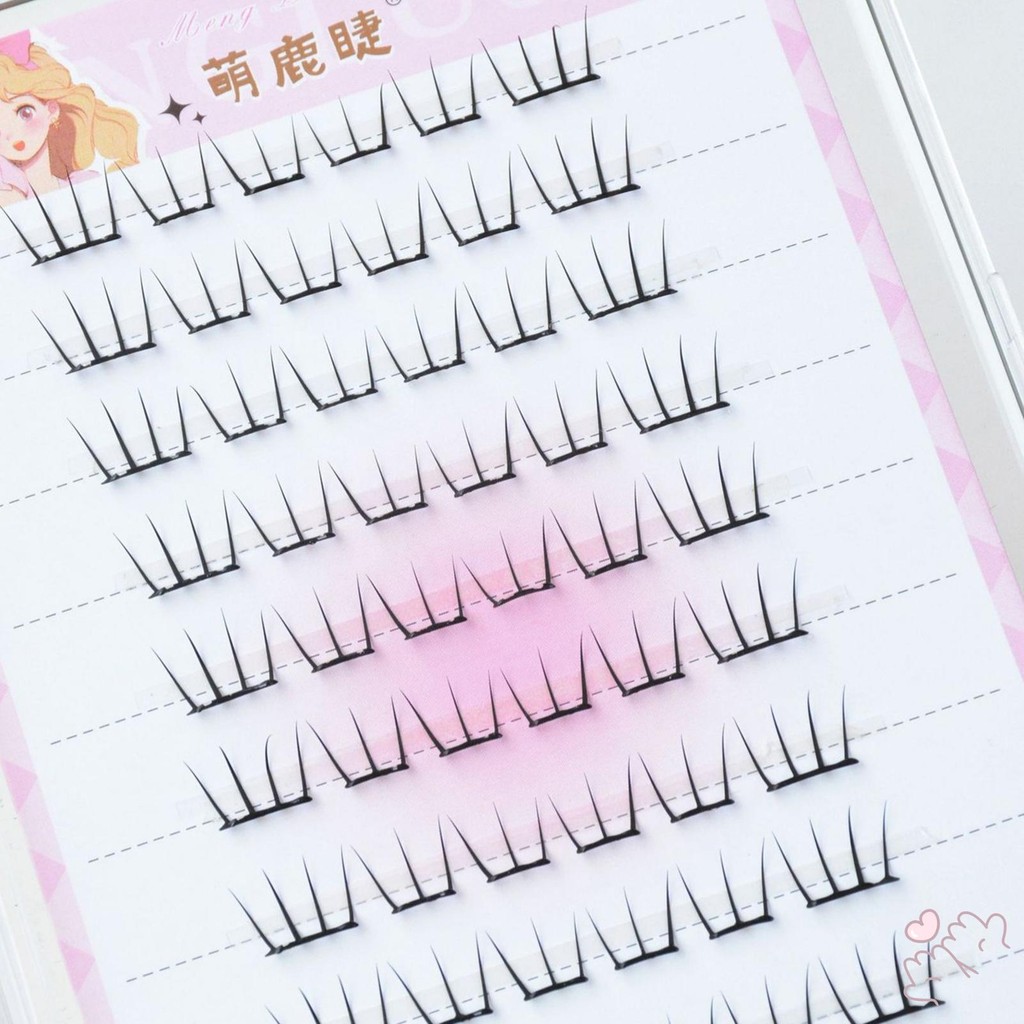C Curl Hình dạng hồ quang Hàn Quốc Mi Cụm Nữ Cụm Lông Mi Hàng Ngày Để Mua Sắm Hẹn Hò Sử Dụng Hàng Ngày