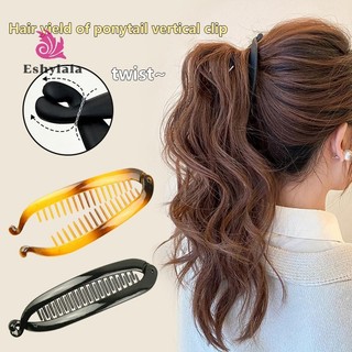 Thời Trang Hình Cá Vuốt Tóc Màu Trơn Đơn Giản Chuối Kẹp Tóc Dành Cho Nữ Bé Gái Sóng Lược Kẹp Tóc Kẹp Bện Kẹp [MỚI]