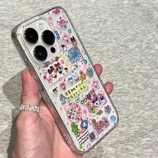 Ốp điện thoại cho iPhone phong cách Ins, sáng bóng, dễ thương, hoạt hình Tamagotchi, ốp cho iPhone 16/15/14, ốp mềm cho iPhone 13, ốp bảo vệ hình trái tim nữ tính cho iPhone XR WN2M