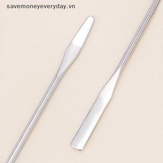[savemoneyeveryday] Nail Art Eye Shadow Cream Stiring Rod Dụng cụ khuấy Gel kim loại không gỉ Thìa Pin Phụ kiện móng tay và sắc tố Dụng cụ trộn [vn]