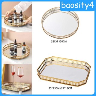 Dụng cụ trang điểm Khay trang trí Tay cầm rỗng Khay trang sức Khay phục vụ Vanity