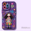 Ốp điện thoại mềm hình cặp đôi Hello Girl + Dây buộc dễ thương cho iPhone 17 16 15 14 13 12 11 Pro Max X Xr XsMax 7 8 Plus SE2020