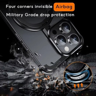 [Jlk] Ốp điện thoại từ tính không khung kim loại cho iPhone 16 / 16 Pro / 16 Pro Max S24 Ultra S24 + S24Plus Vỏ điện thoại bảo vệ tản nhiệt tích hợp