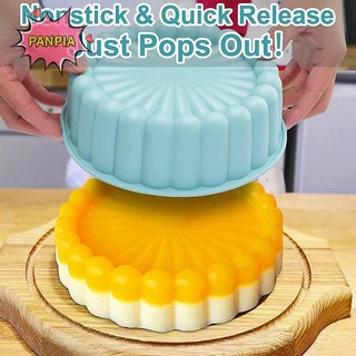Pnpia Silicone Tròn Nướng Bánh Charlotte Bánh Nướng Chảo Xốp Flan Khuôn Bánh Ngắn Nướng Chảo Nhà Bếp Khuôn Silicon Boutique