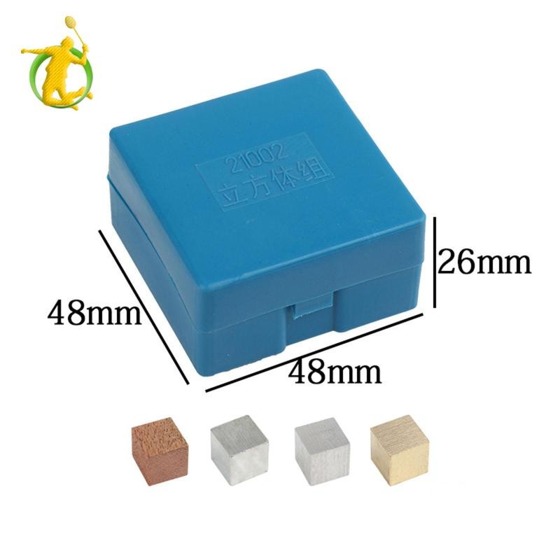Bộ khối mật độ, sắt, gỗ, đồng, khối nhôm, công cụ giảng dạy học tập di động cho thí nghiệm khoa học trong phòng thí nghiệm