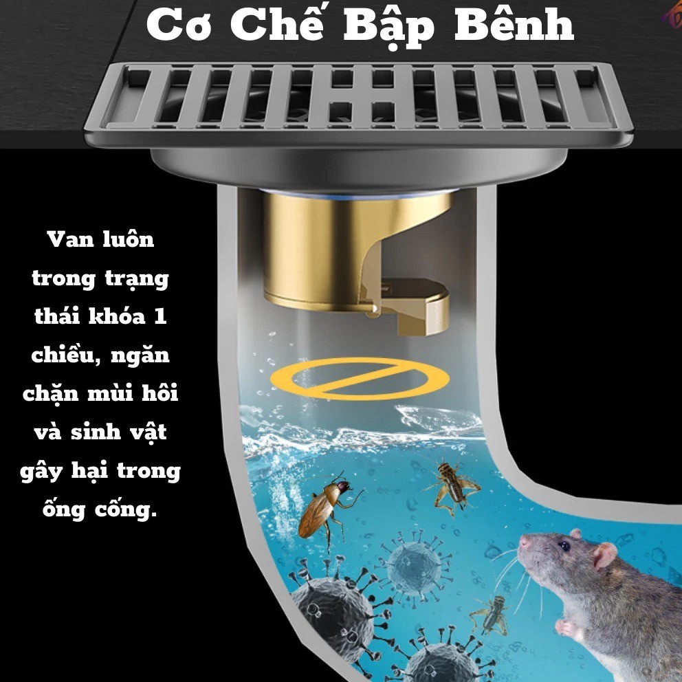 Nắp thoát nước ngăn mùi hôi - ngăn côn trùng chui lên từ đường ống thoát nước