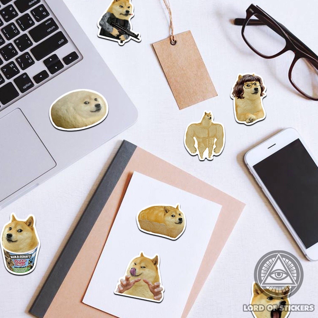 50 Sticker Cheems Doge Meme Chó Vui Nhộn Hài Hước