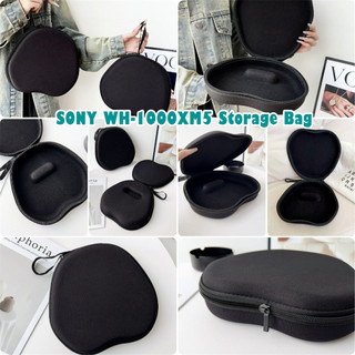 [imamura] Dành Cho Hộp Đựng Tai Nghe SONY WH-1000XM5 Hộp Đựng Tai Nghe EVA Màu Đen Thời Trang Hộp Đựng Tai Nghe Túi Bảo Quản