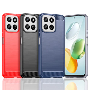 Dành cho Honor 200 Smart Ultra Slim Kết cấu chải TPU mềm chống sốc