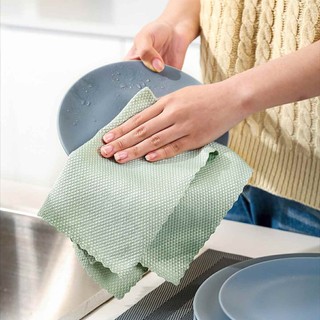 Combo 10 Khăn Lau Bát  - Lau Kính - Lau Đánh Bóng Đa Năng - Công Nghệ Mới Không Xù Lông 25x25cm SUNND
