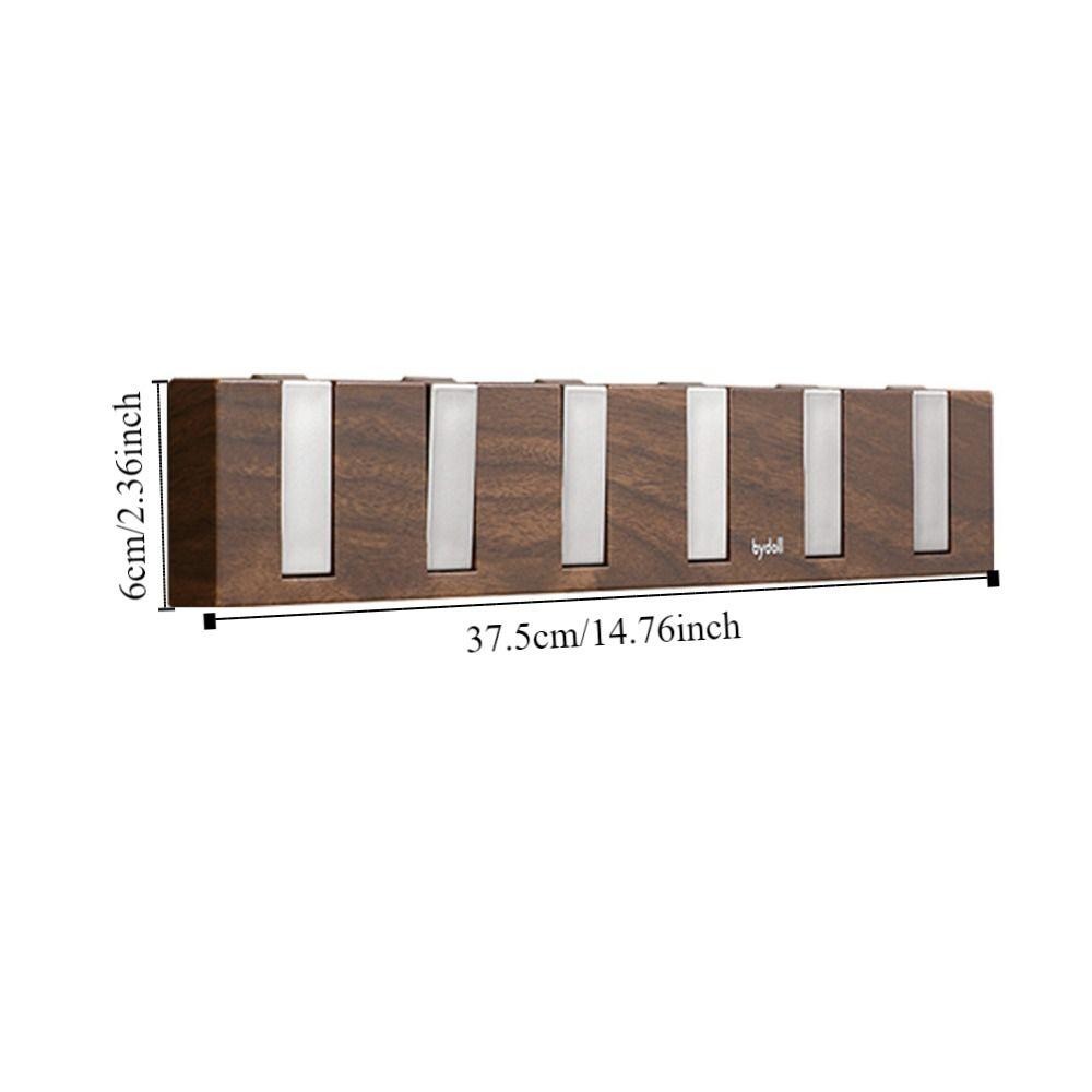 LACYES Khăn Áo Móc, Treo Tường 6 Móc Quần Áo Áo Móc Bảo Quản, Bền Trong Suốt Ánh Sáng Sang Trọng Đấm Miễn Phí Cửa Sau Quần Áo Móc Tắm