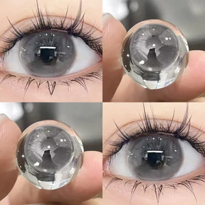 （-0°-800°）🌈ZM 🌈/Set 2 Kính Áp Tròng Màu tím/đen/xám thời trang contact lens hợp lệ 6 tháng YX116