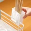 Đồ dùng nhà bếp Giỏ đựng đũa bằng nhựa Treo tường Hộp đựng dao kéo Bộ đồ ăn nhà bếp Giỏ đựng thìa thoát nước [BK]