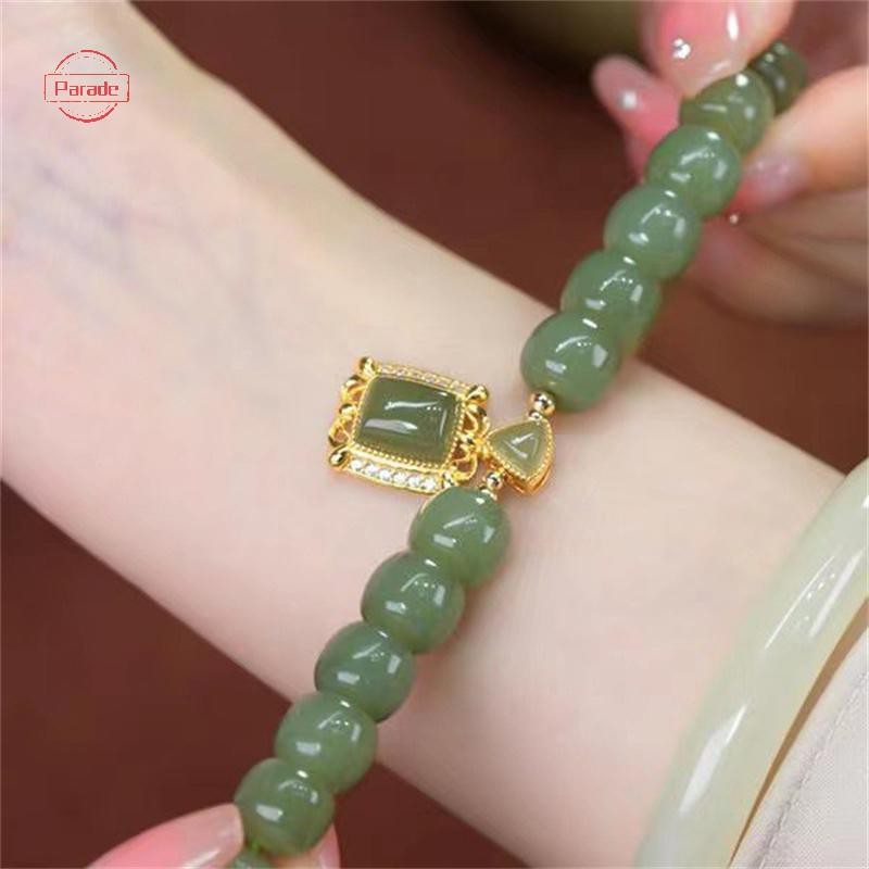 Cuộc diễu hành Mới Retro Giả Ngọc Mặt Dây Chuyền Đính Hạt Vòng Tay Thời Trang Nữ Thanh Lịch Phụ Kiện Trang Sức VN
