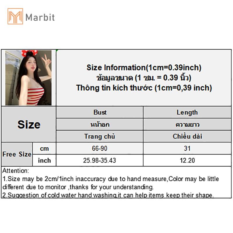 Marbit Mùa Hè Sọc Dệt Kim Camisole Nữ Gợi Cảm Không Tay quây Ôm Crop Top Mới