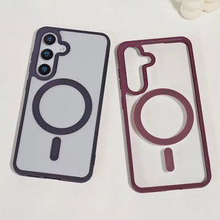[Jlk] ốp lưng s26 ultra điện thoại trong suốt siêu từ tính S25 cho Samsung Galaxy S22 S23 S24 S25 Plus Ultra FE Vỏ Acrylic mỏng sạc không dây