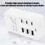 Ổ cắm sạc USB đa cổng 35W - Dải nguồn máy tính bảng điện thoại - Ổ cắm phích cắm Anh / EU / US - Ổ cắm sạc nhanh loại C - Ổ cắm mở rộng sạc tường - Hub USB 6 cổng