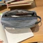 Mới Denim kitty Hộp Đựng Bút Chì Hoạt Hình Dễ Thương Văn Phòng Phẩm Hộp Bảo Quản Di Động Dung Tích Lớn Hộp Đựng Bút Chì