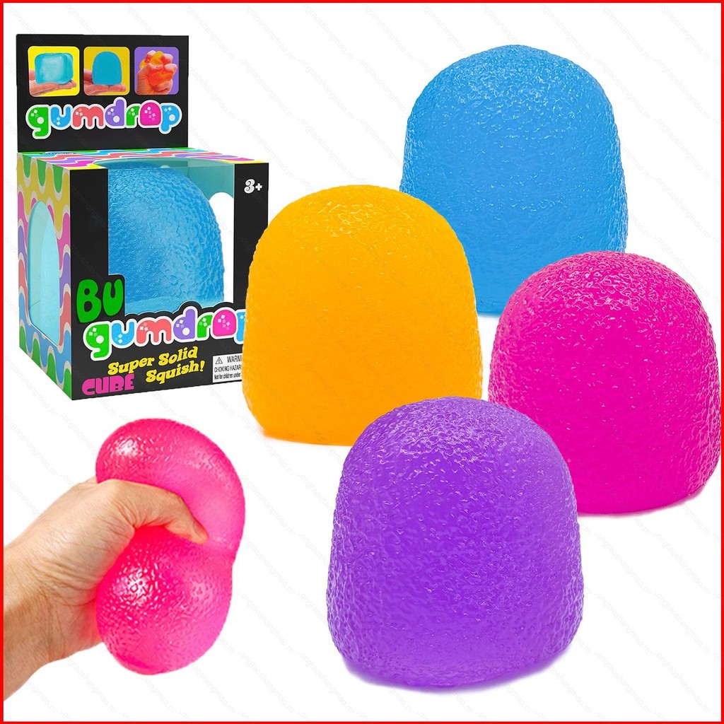 Yts Gumdrop Needoh Siêu Chắc Chắn Squishy Đồ Chơi Mềm Chậm Phục Hồi Căng Thẳng Fidget Đồ Chơi Mô Phỏng Maltose MY3