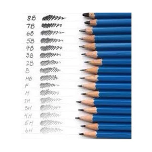Bút viết chì gỗ Đức mã 100, chuốt sản xuất tại Đức STAEDTLER MARS độ đậm từ HB-12B