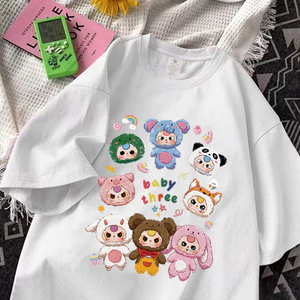 Áo Thun Cotton BABY Three 2025 Mới , áo Trẻ Em Unisex cho Bé Trai Bé Gái