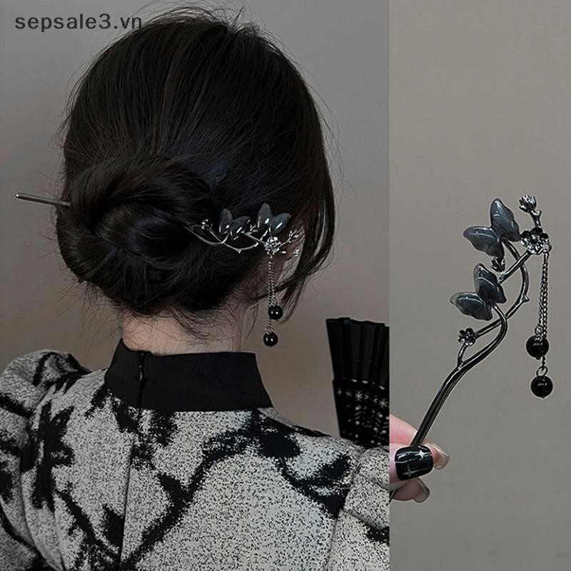 # Vn # Đũa Tóc Cổ Vintage Trung Quốc Nữ Tóc Dính Nữ Ngọc Trai Trang Sức Gậy Tóc Hanfu Mũ Đội Đầu Kẹp Tóc Phụ Kiện.