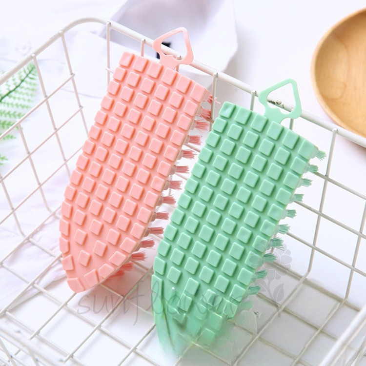 [hướng dương] Bàn chải làm sạch linh hoạt Bàn chải mềm đa chức năng có thể gập lại
