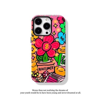 Ốp điện thoại 2 trong 1 Rich Flowers tương thích với iPhone 15 Pro Max, Apple 16 14 Plus 11 / 12 / 13 Pro Max, vỏ bảo vệ chống sốc mới