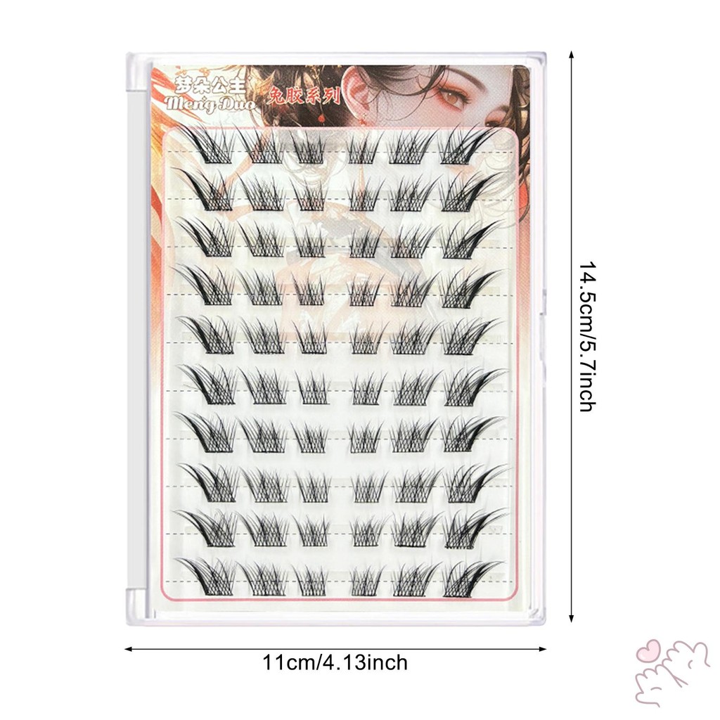 Cụm mi 9-13mm không cần keo Lông mi giả Wispy tự nhiên cho cuộc sống hàng ngày hoặc những dịp quan trọng